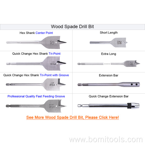 HSS Factory Customized Wood SpadeTwist Drill Bit